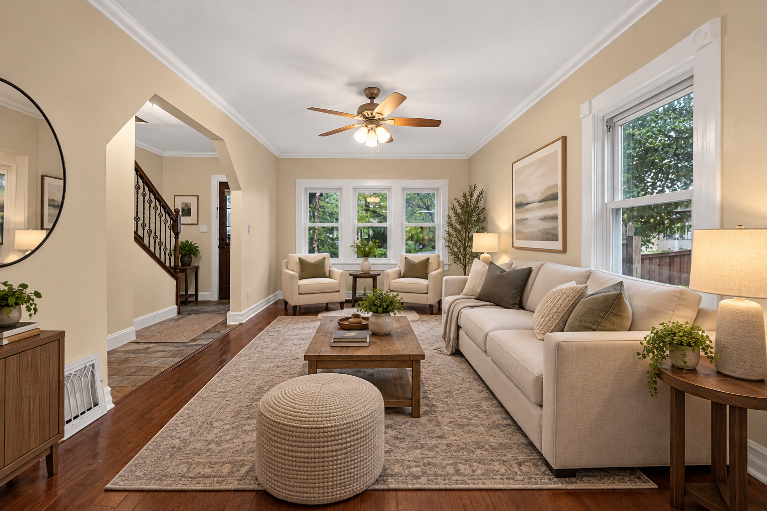 3947 Dupont Avenue N, 81, Minneapolis, MN 55412 AI Staging - Living room