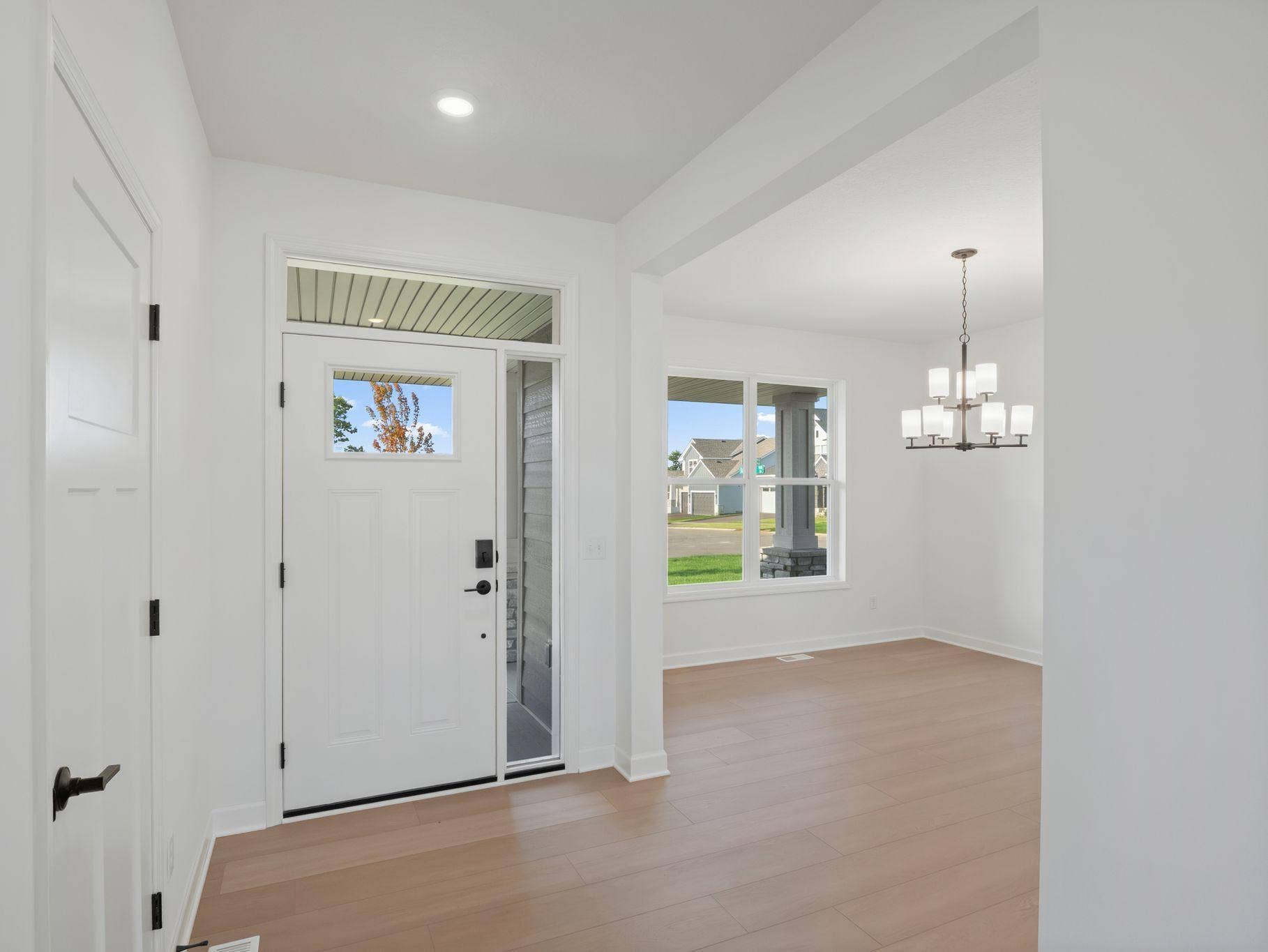 A formal dining room is easily accessed through the kitchen, ideal for dinners with extended family and holiday celebrations with guests.