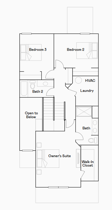 10551 Harbor Lane N, Maple Grove, MN 55369 Raleigh upper level floorplan.