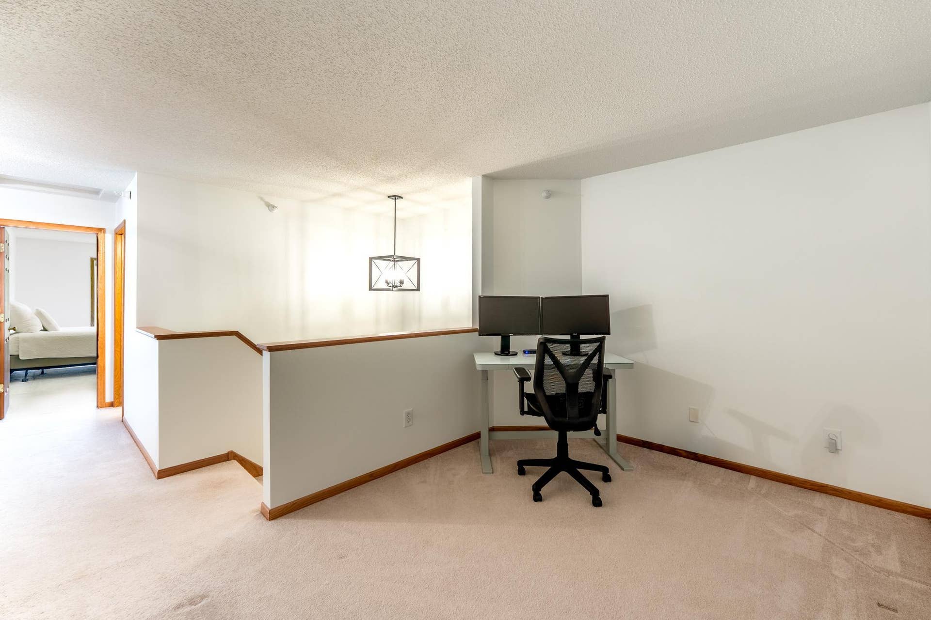 Upstairs has a flex room which is perfect for a home office, craft area or extra family room.