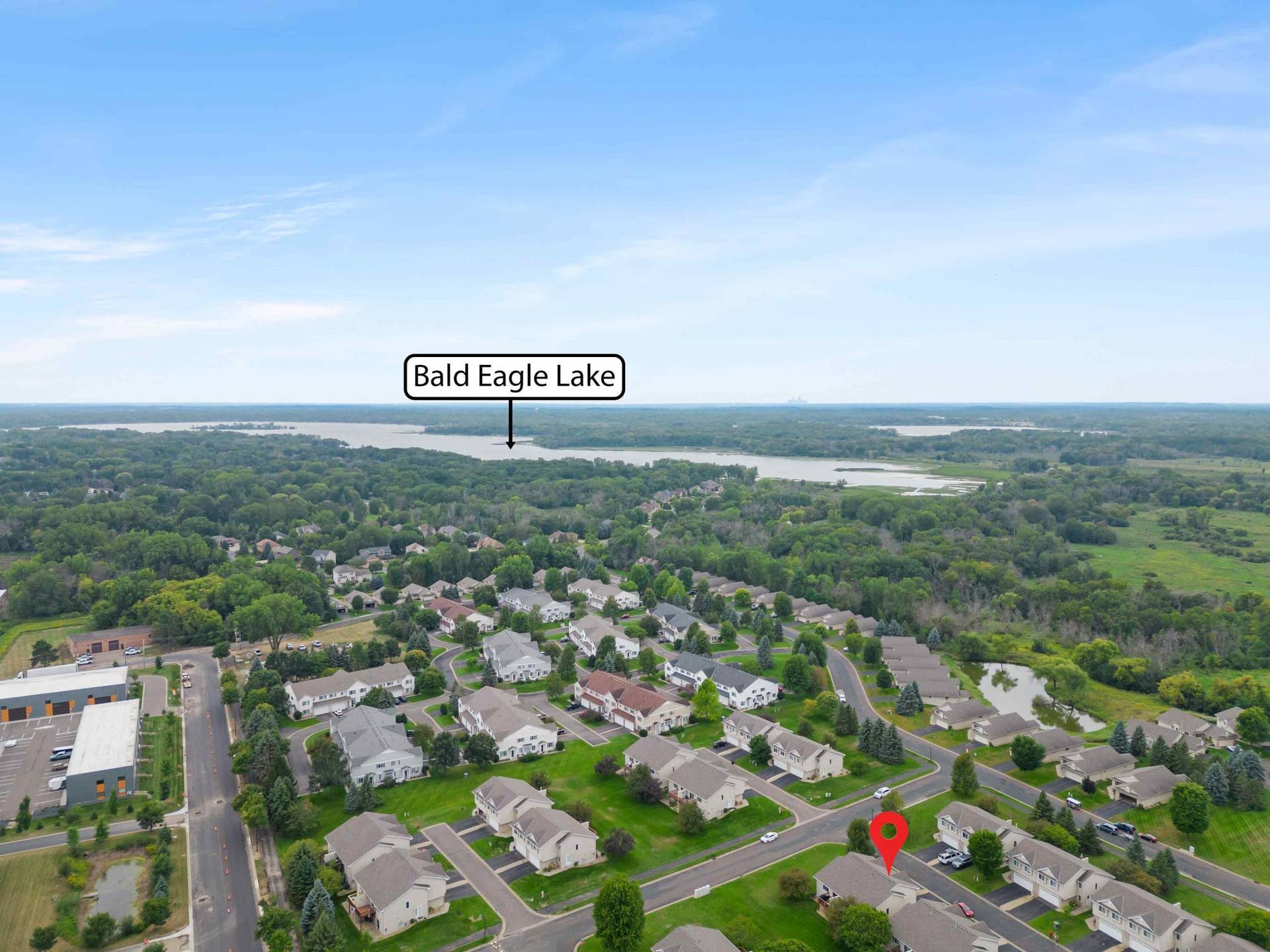 4919 132nd Way N, Hugo, MN 55038 Aerial view of home close to Bald Eagle Lake.jpg