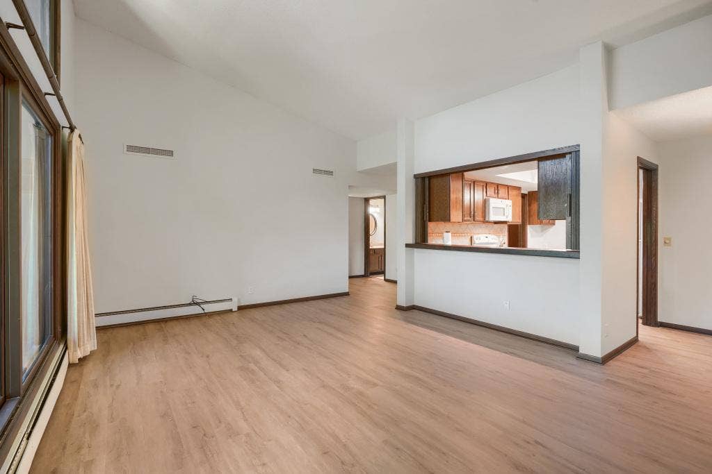 9600 Portland Avenue S, #317, Bloomington, MN 55420 Spacious living area with easy kitchen access