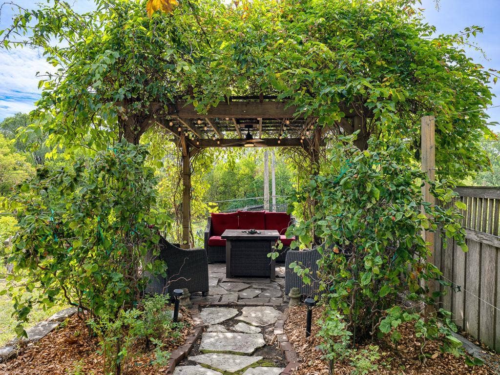 754 Linwood Avenue, 100, Saint Paul, MN 55105 15 - Patio. Kiwi vine covered pergola for romantic dining and relaxation.