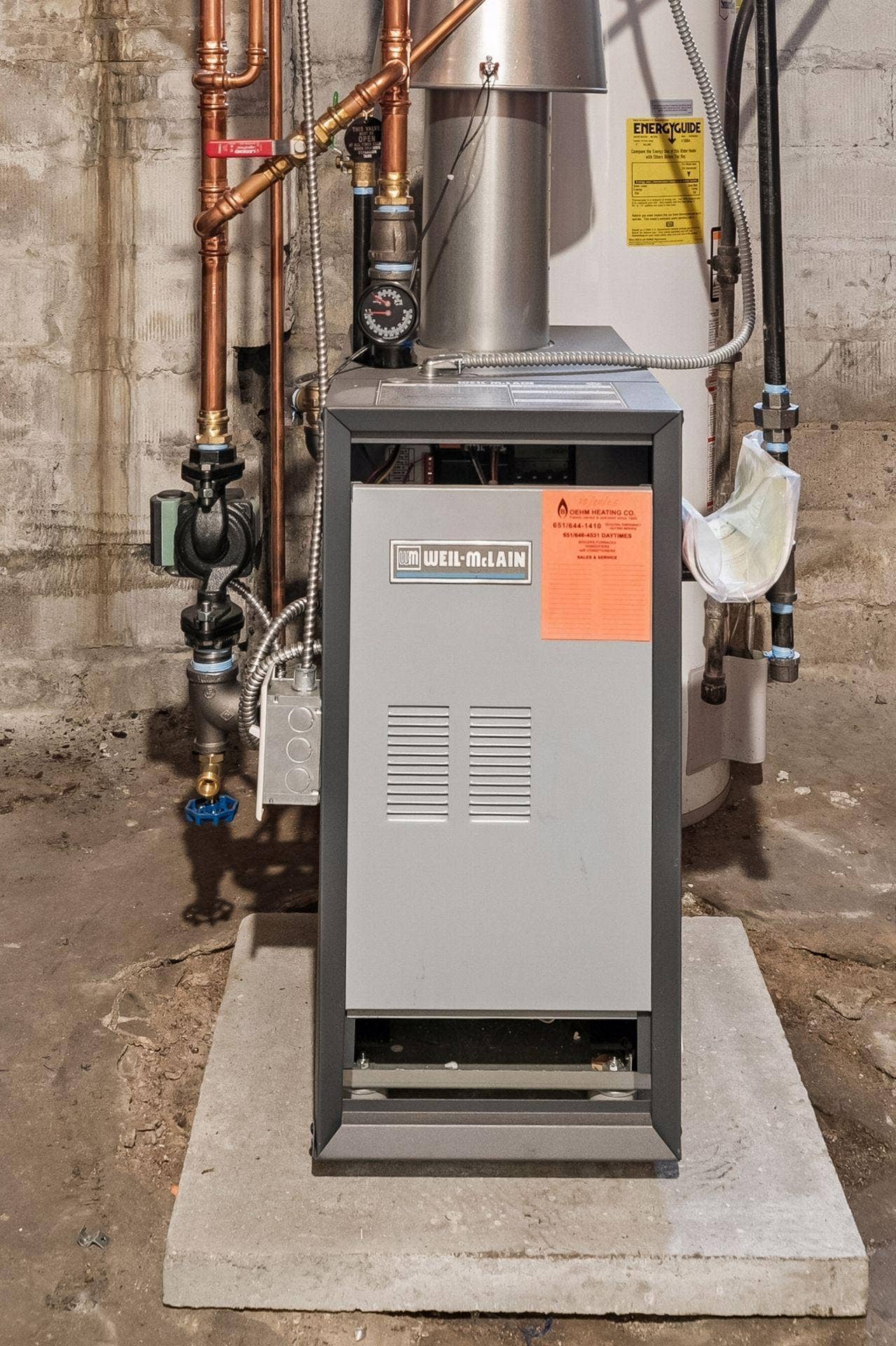Beautiful new in 2025 Weil-Mclain Boiler.  Both replaced.