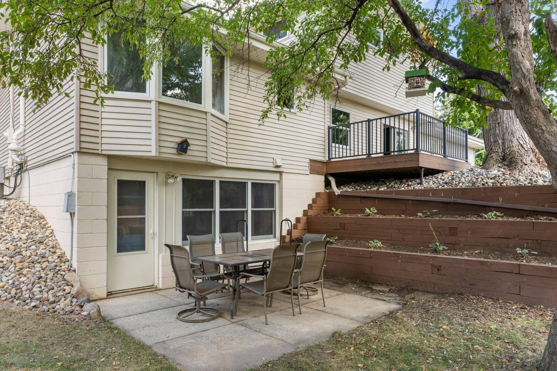 7181 Steepleview Road, Woodbury, MN 55125 The second patio can be accessed from the lower level walk out basement.