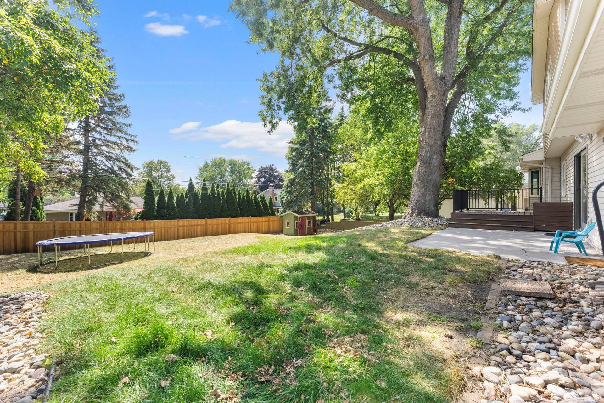 7181 Steepleview Road, Woodbury, MN 55125 The backyard is large enough to entertain, garden, enjoy with a pet, or play with the kids!