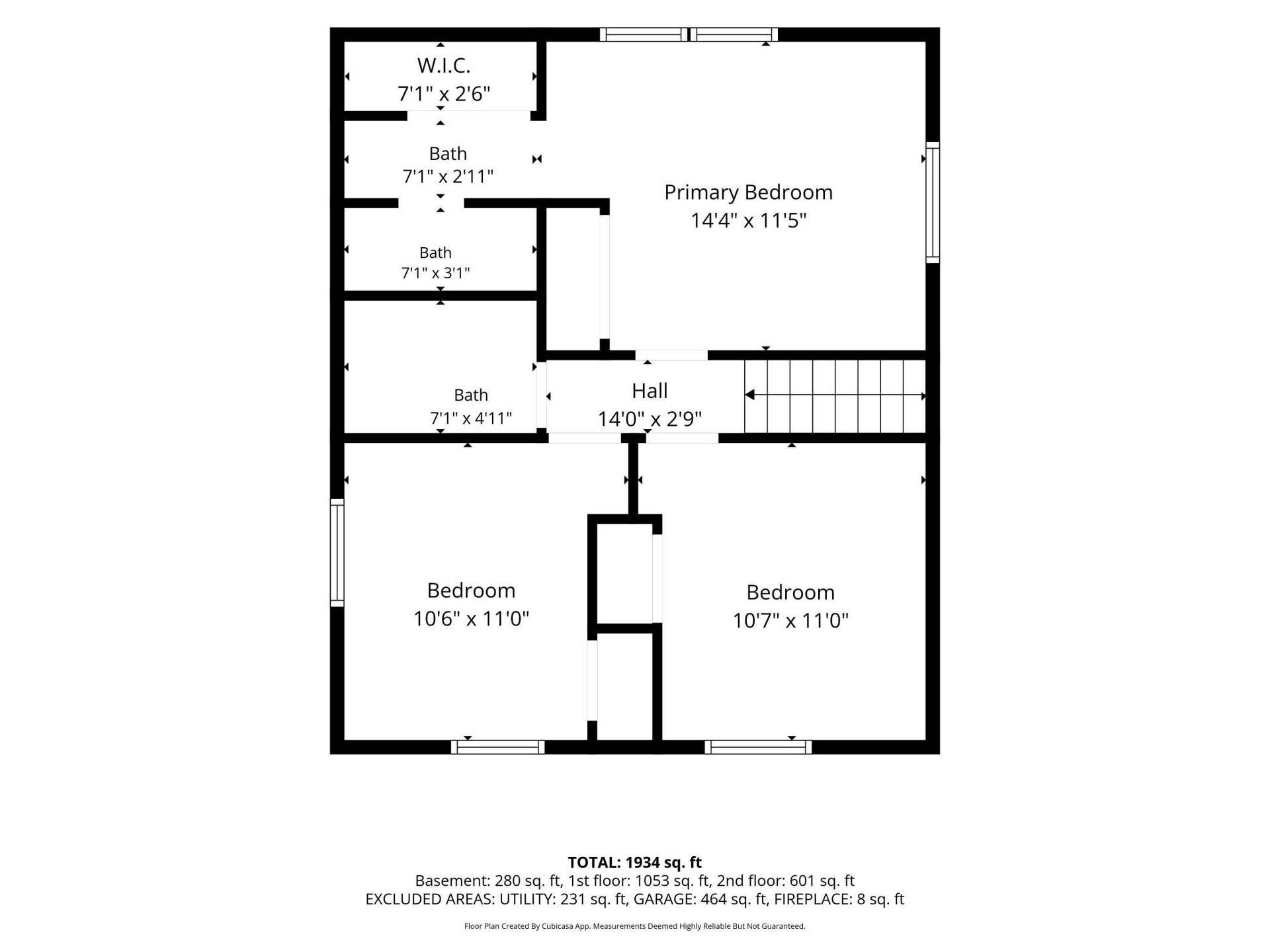 7181 Steepleview Road, Woodbury, MN 55125 Upper level floor plan