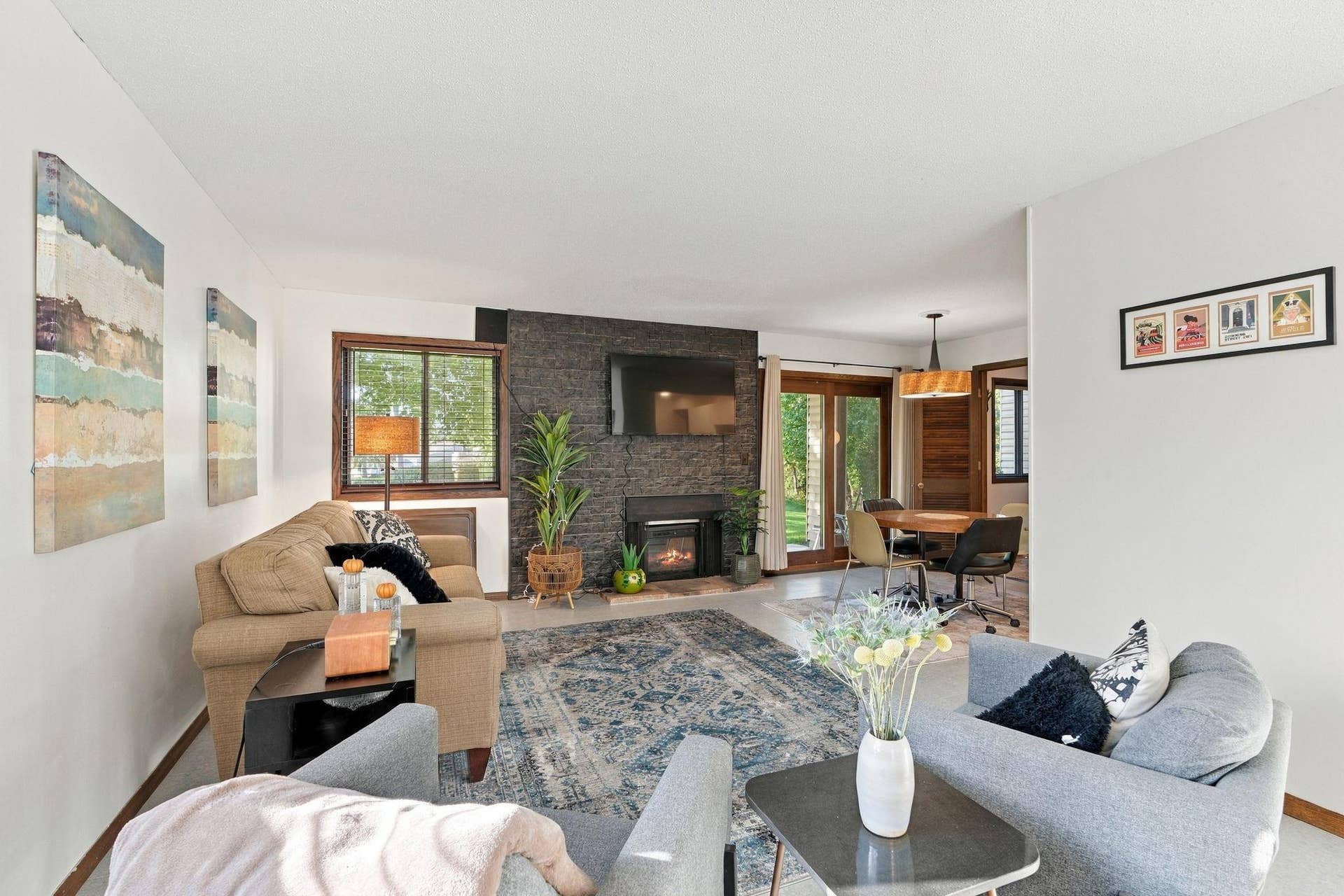 7294 Vista Court, Eden Prairie, MN 55346 Fireplace from a distance
