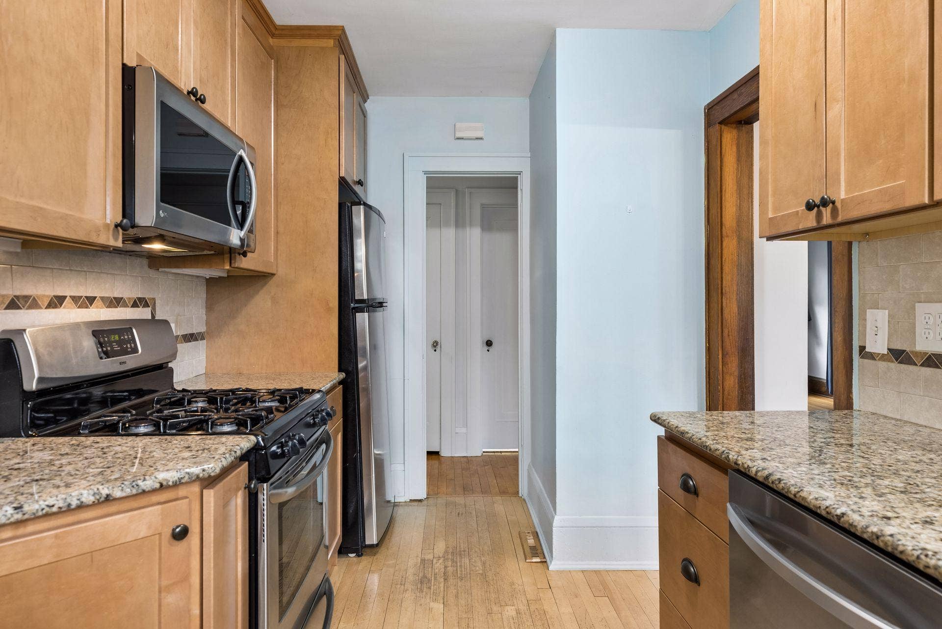 Alternate view of the kitchen.