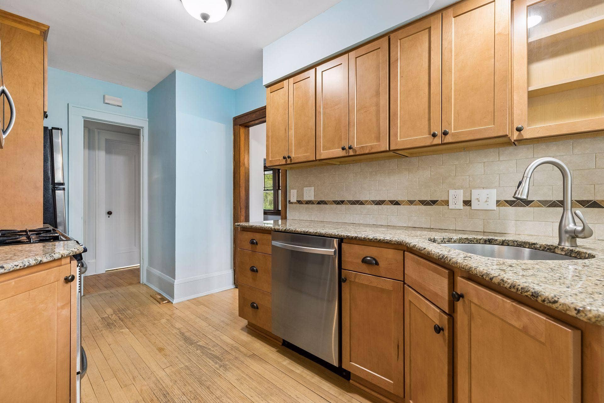 Alternate view of the kitchen.
