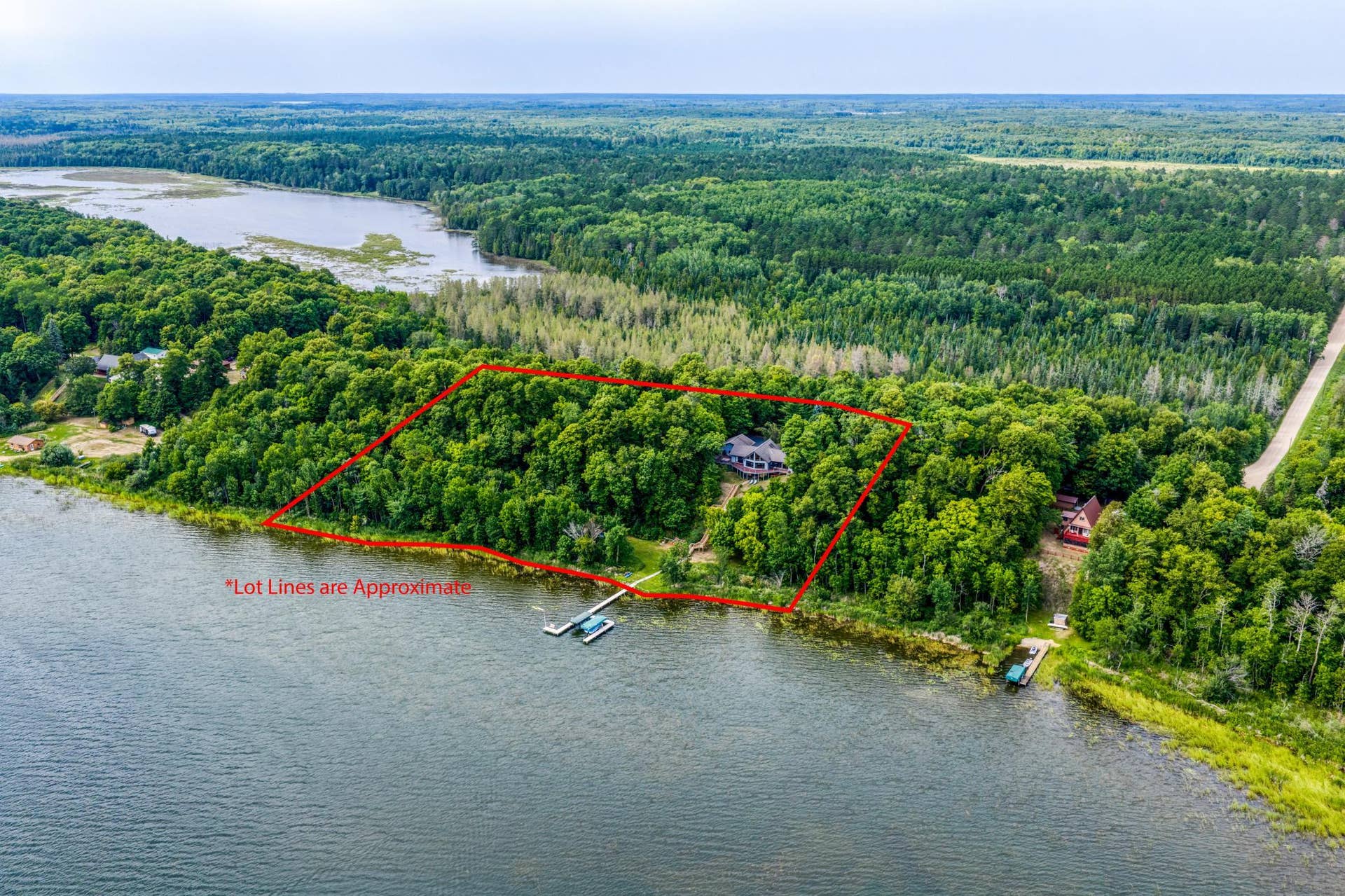 7002 Maple Beach Court NE, Bemidji, MN 56601 Maple Beach House Lot Lines.jpg