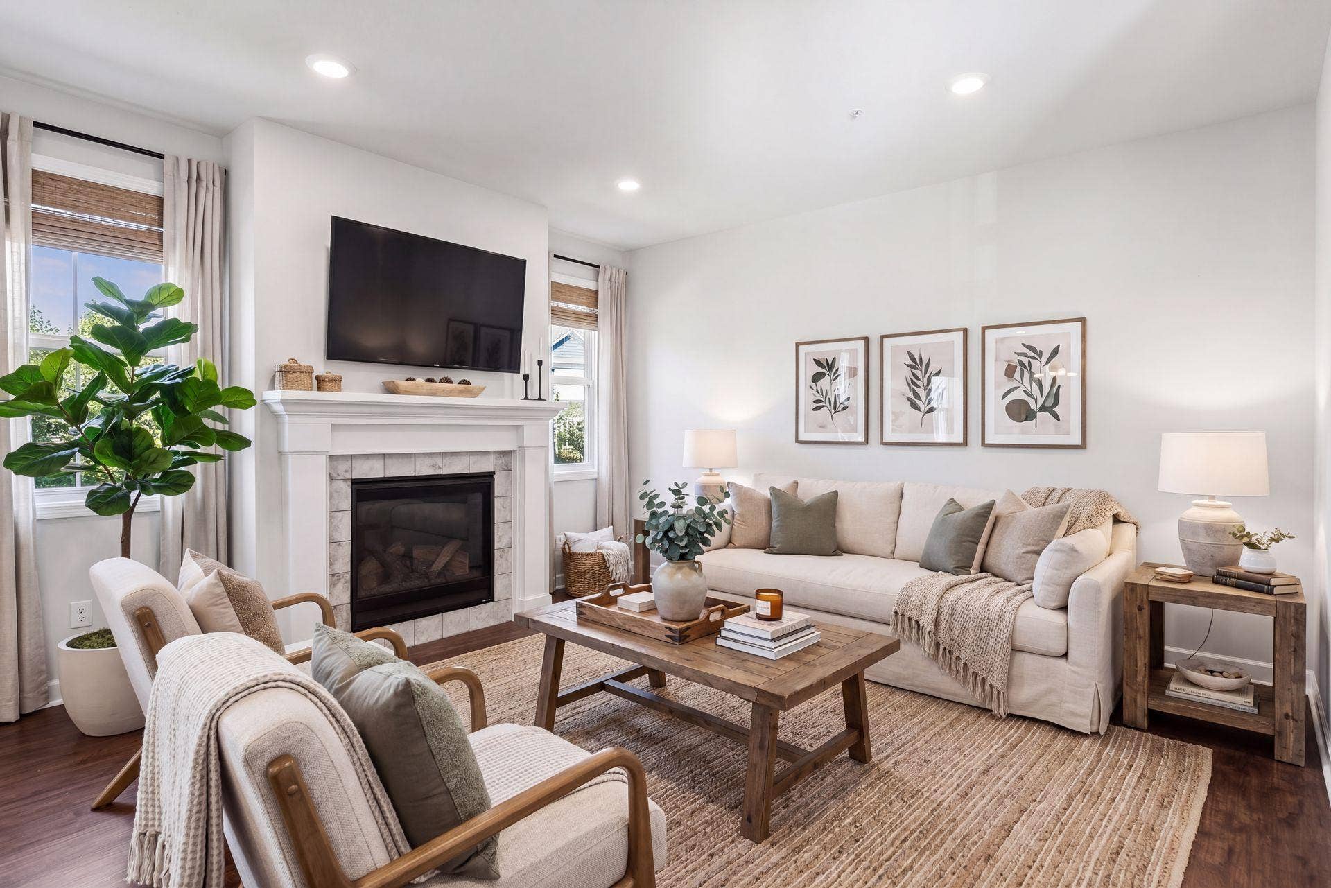 4297 Corn Silk Lane, Woodbury, MN 55129 Living room virtually staged