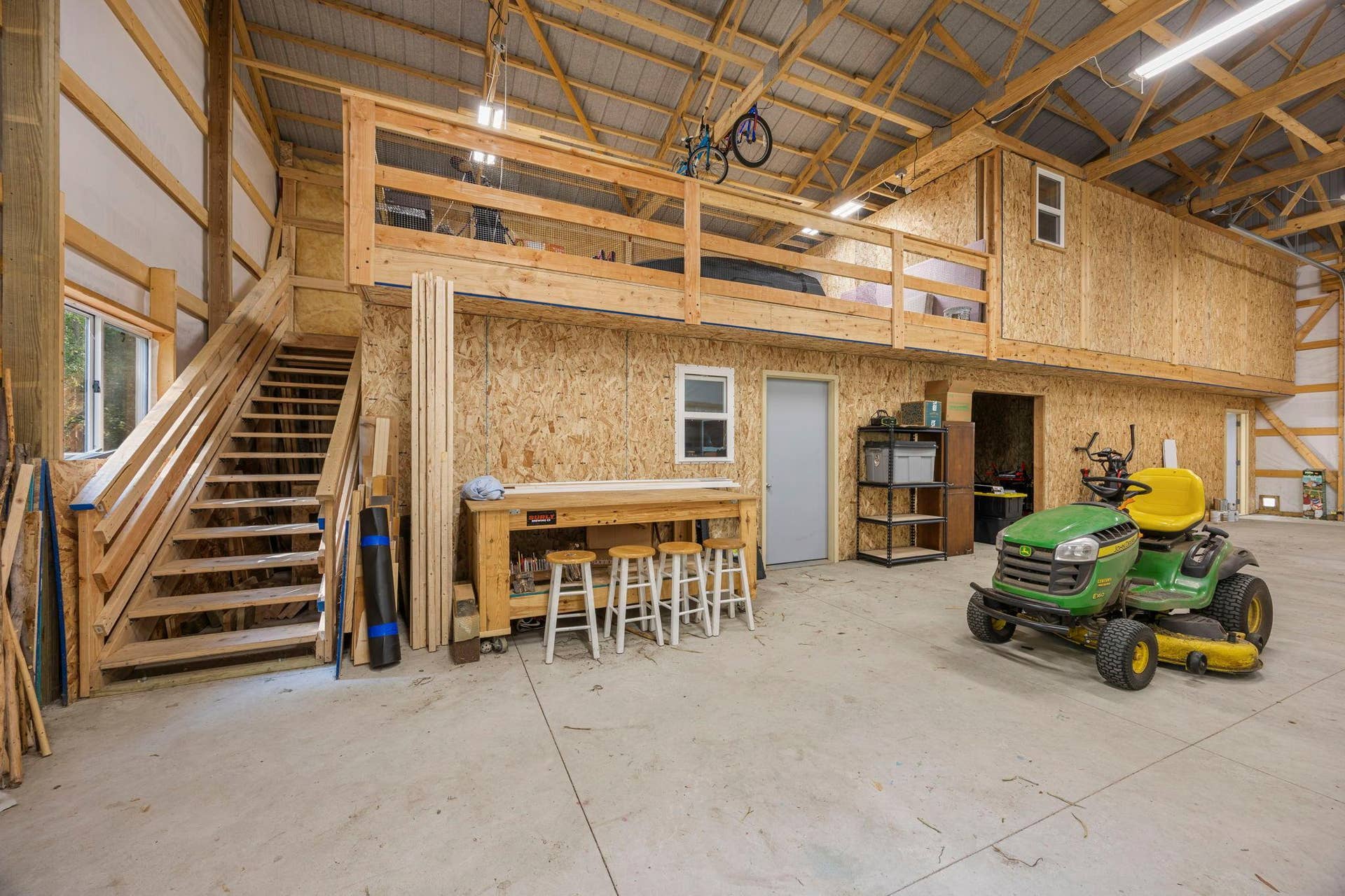 1373 Pine View Trail, Houlton, WI 54082 Stairs to upper loft and Office Space