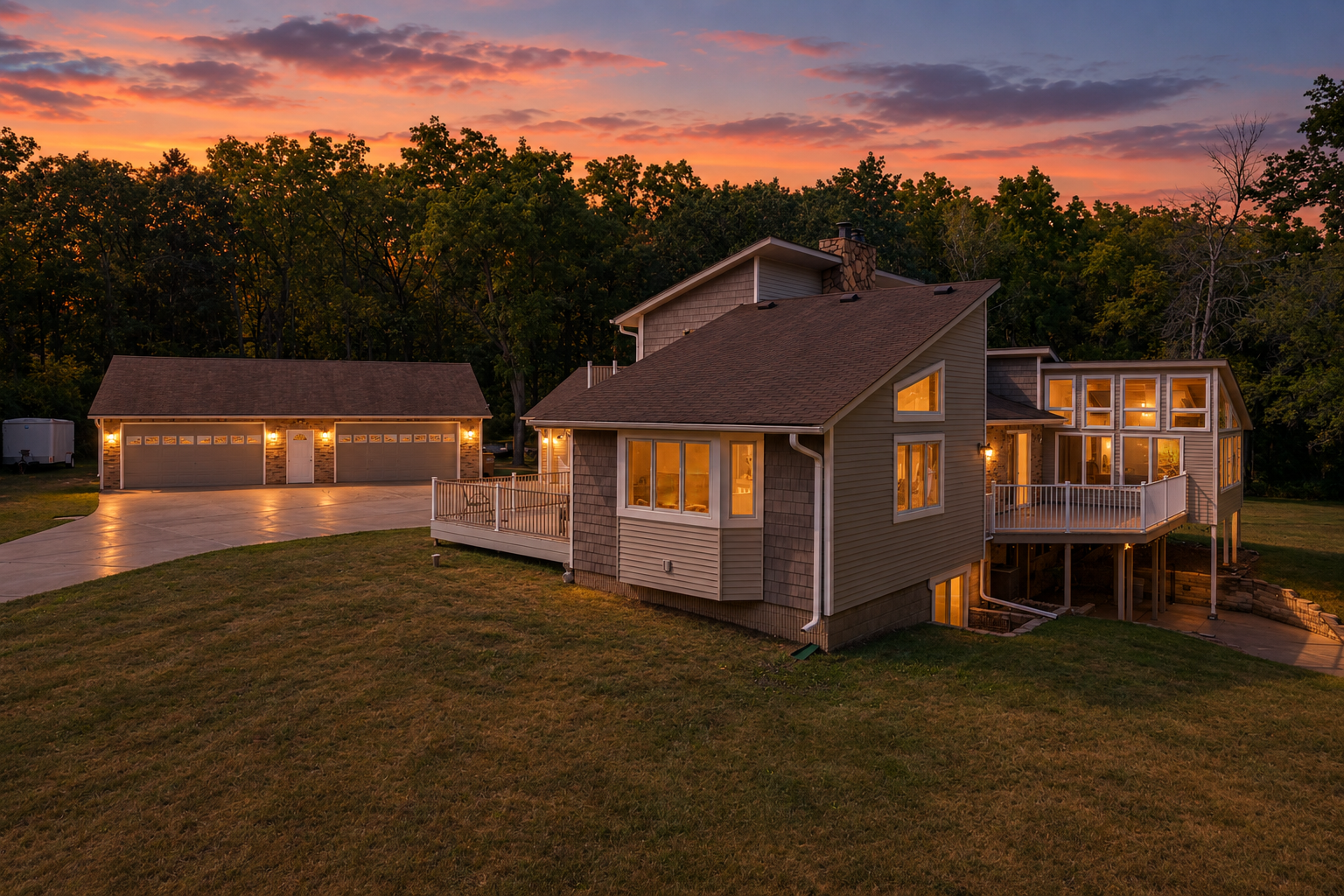 12770 Homestead Drive, Hugo, MN 55110 Private 3.2 acres on a quiet dead end street