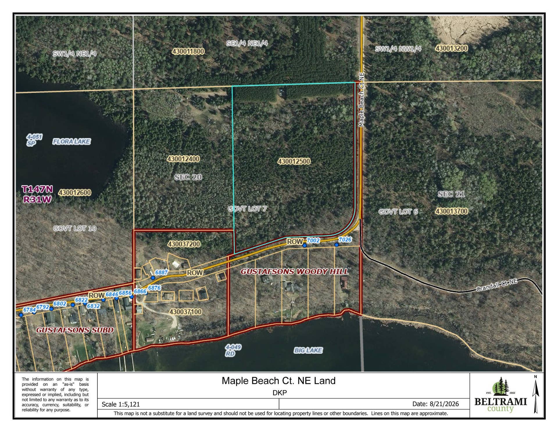 TBD Maple Beach Court NE, Bemidji, MN 56601 Aerial Land.jpg