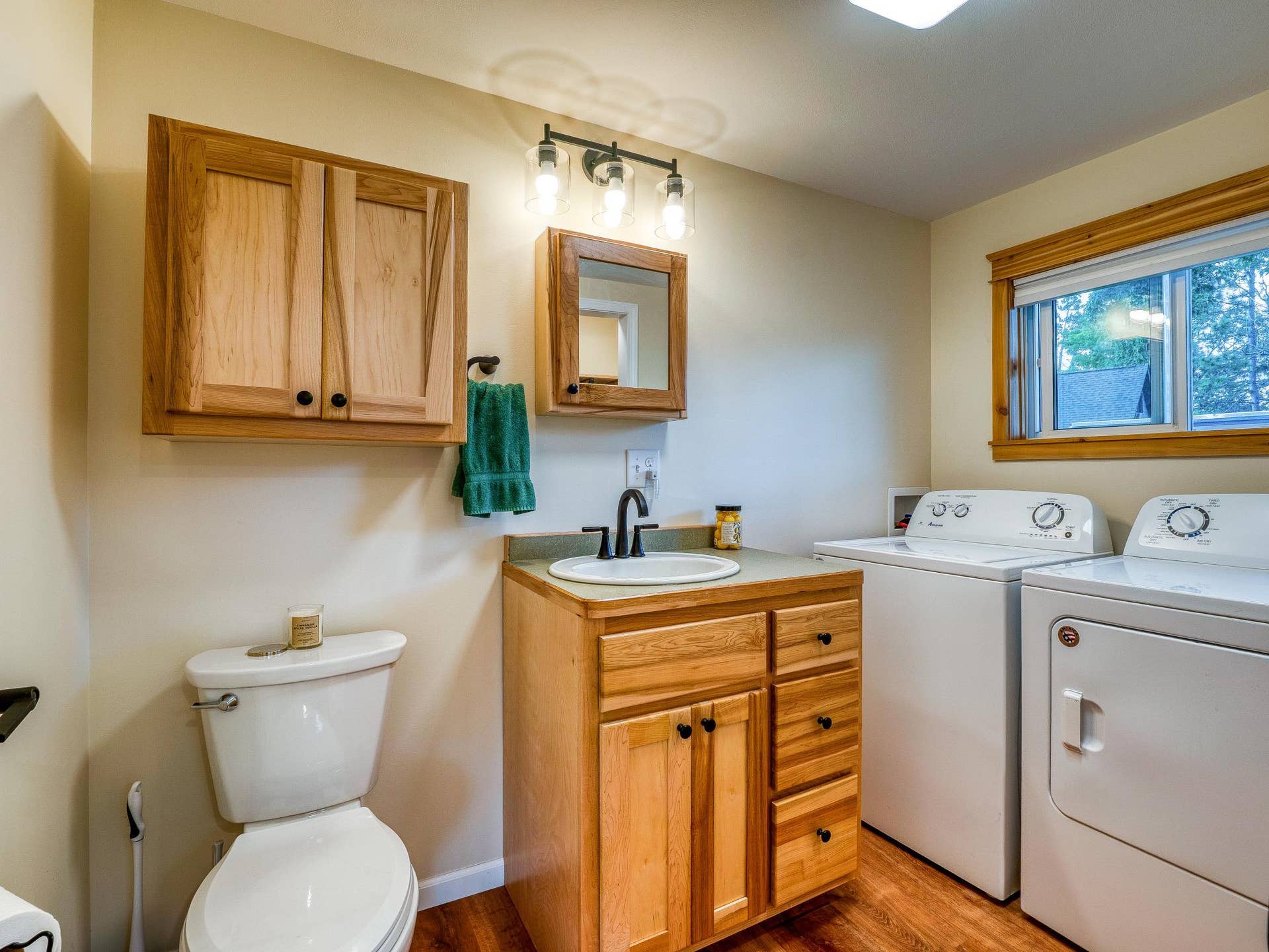 Owners 1/2 Bath and Main Level Laundry