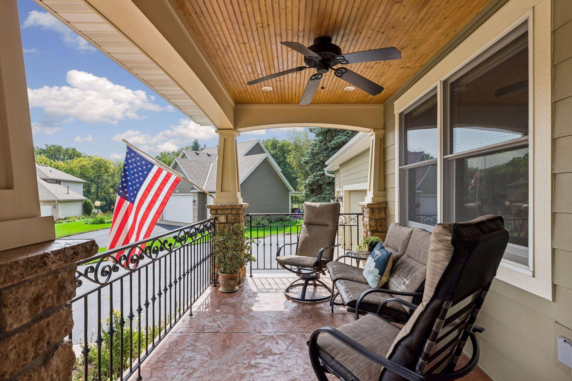 1008 Eagle Ridge Court, Stillwater, MN 55082 Another look at this gorgeous front porcha warm and inviting extension of the home with thoughtful architectural details.
