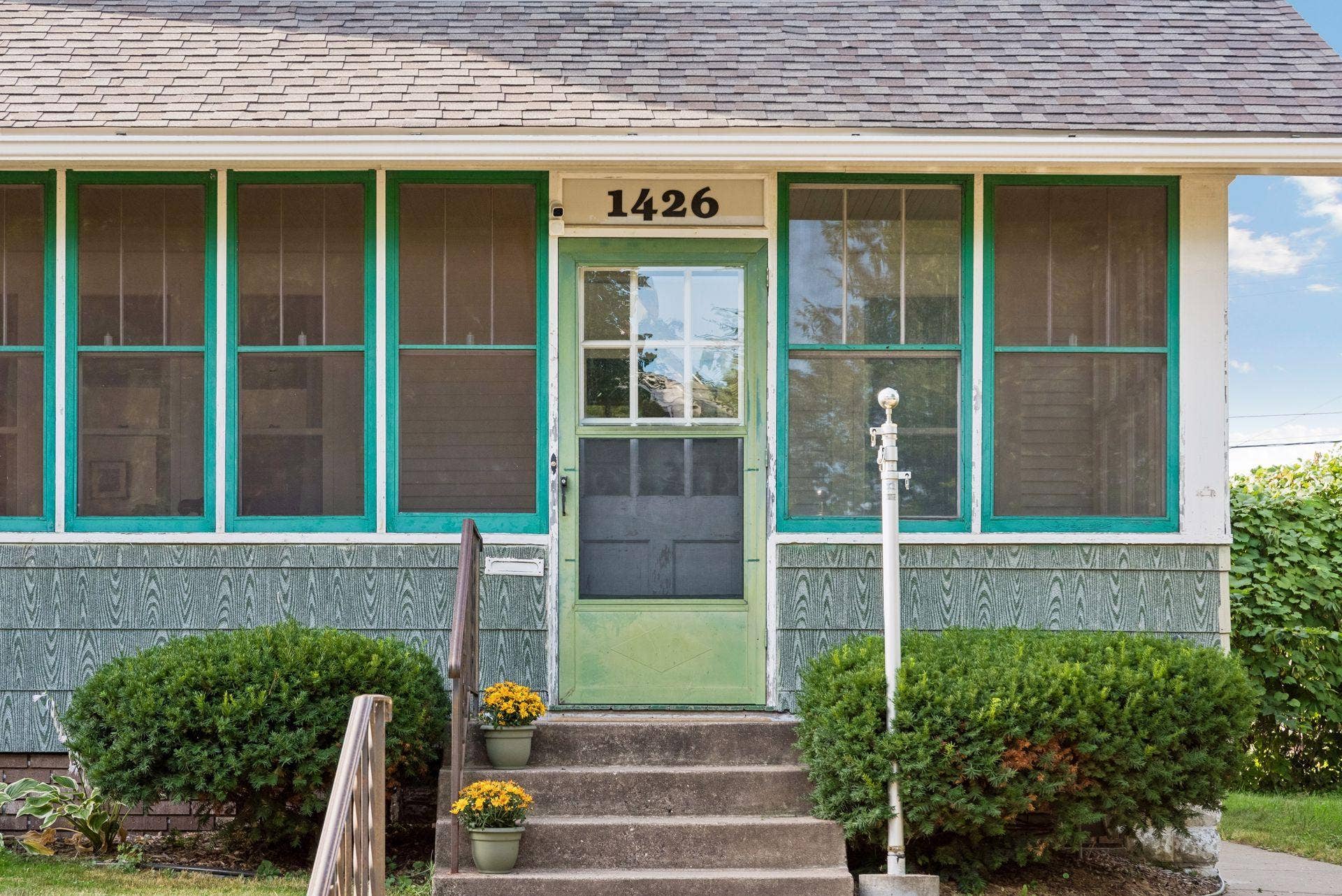 Cozy front steps with character
