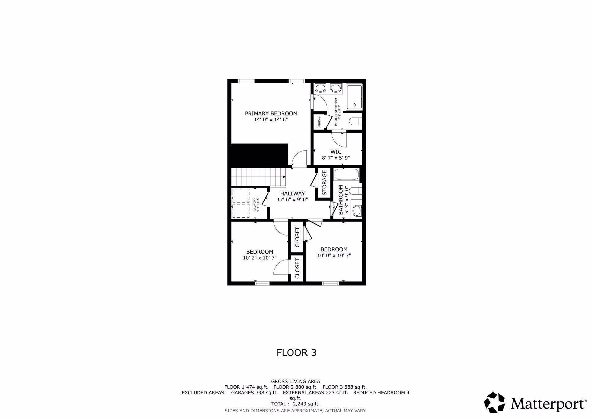 Upper Level Floorplan