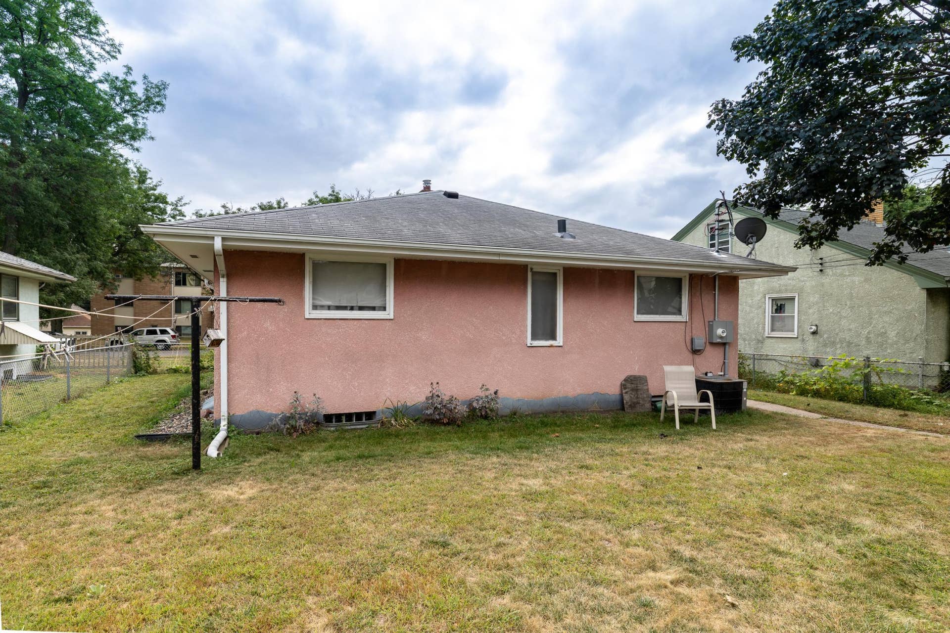 View of the back of the home