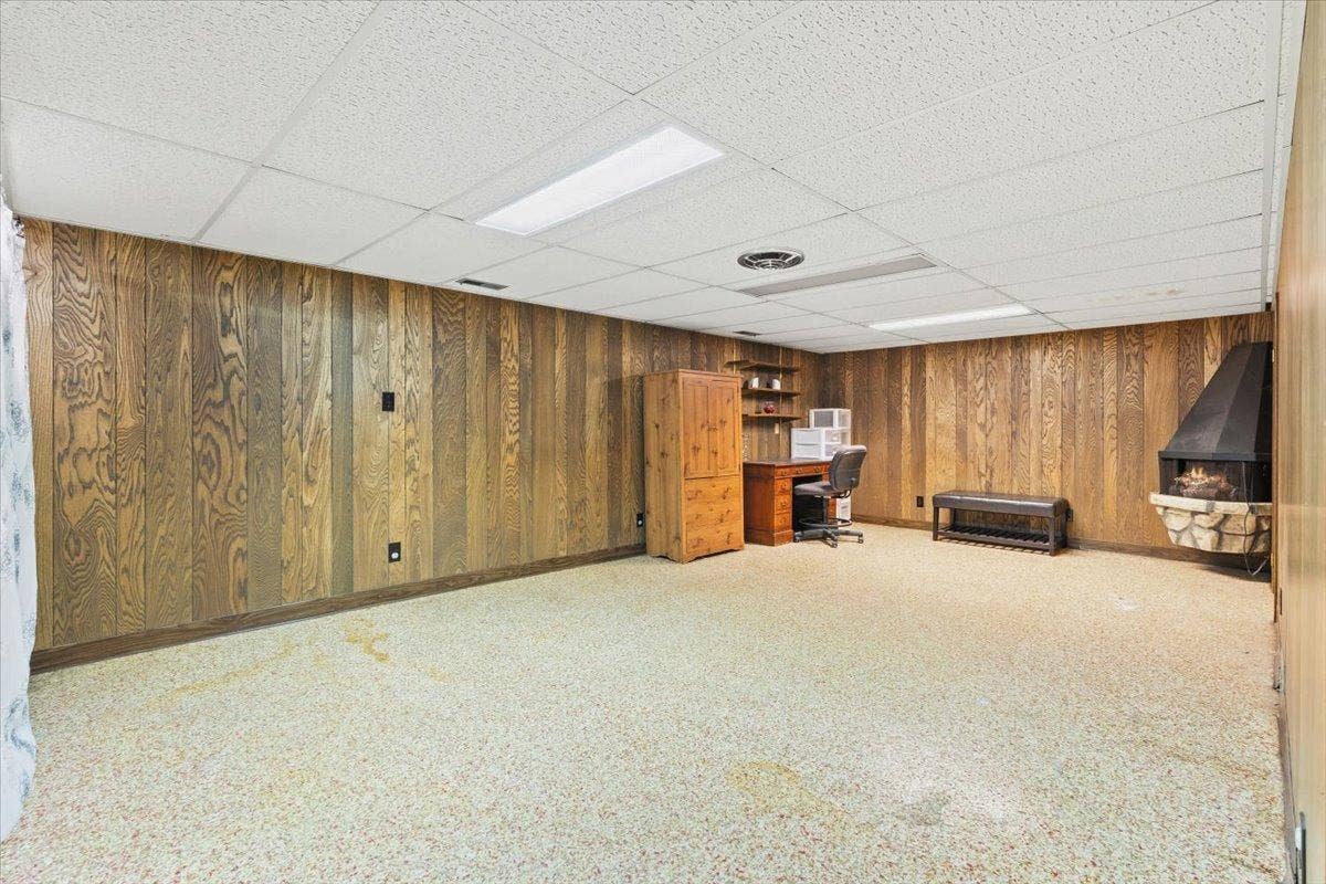 4090 Highland Avenue, White Bear Lake, MN 55110 Large family room with electric fireplace in the corner
