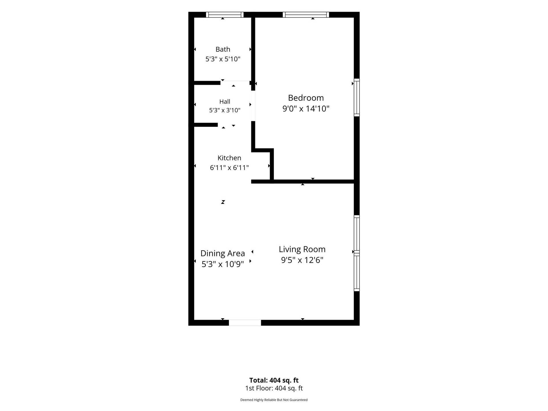 826 5th Street E, 90, Saint Paul, MN 55106 Apartment Floor Plan