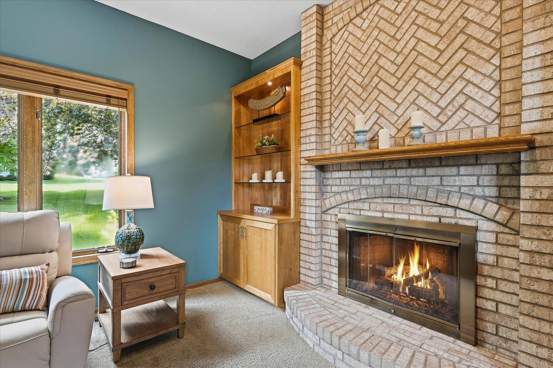 11412 Louisiana Avenue S, Bloomington, MN 55438 Cozy up by the fireplace on cool evenings.