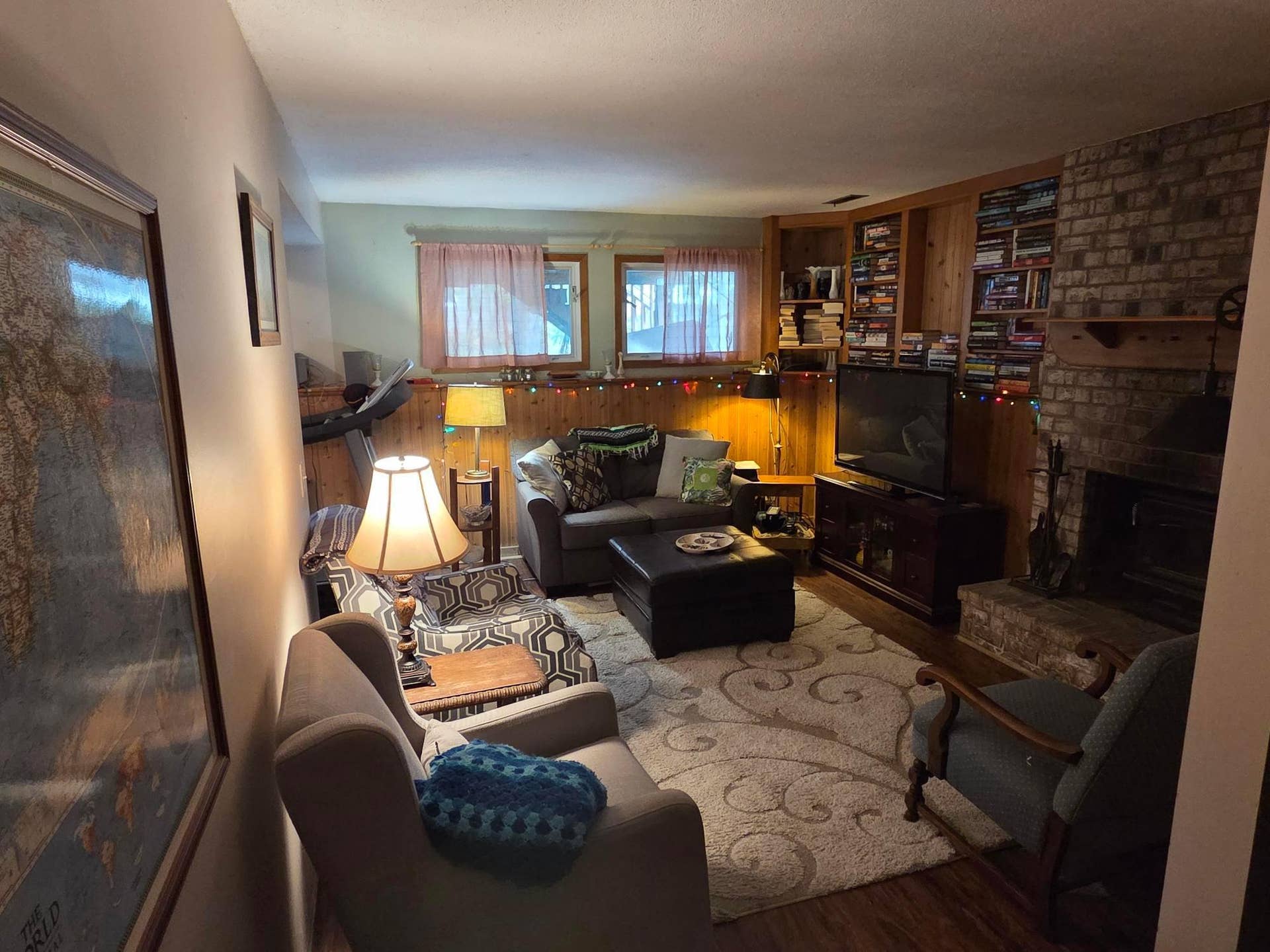 2380 Croixwood Boulevard, Stillwater, MN 55082 Family Room lower level with wood burning fireplace