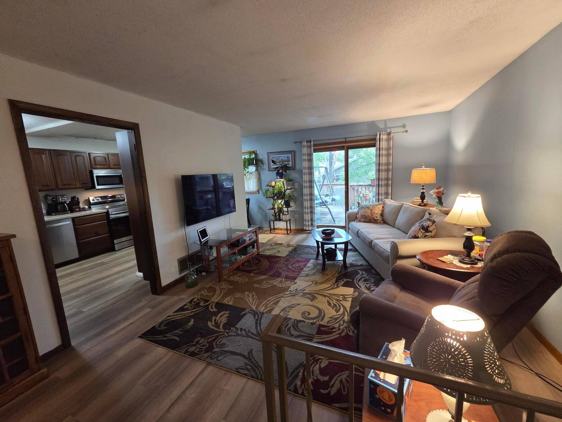 2380 Croixwood Boulevard, Stillwater, MN 55082 Living Room walks out to deck, adjacent to the remodeled kitchen!