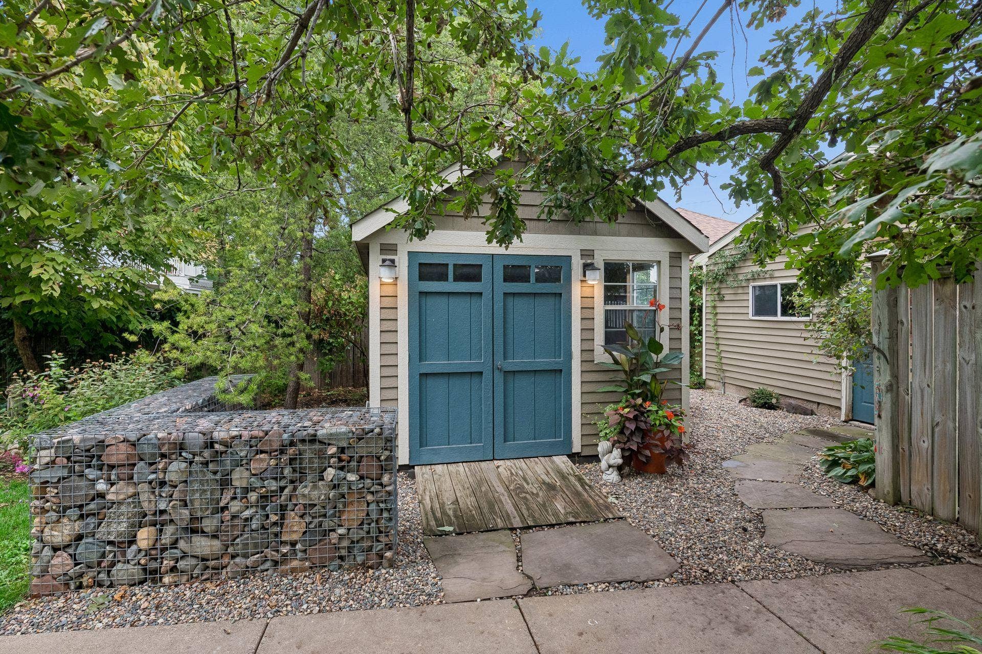 3223 Blaisdell Avenue, 48, Minneapolis, MN 55408 This is no ordinary shed! It features Hardie board siding, electric inside and out, lighting, ventilation fan, loft and cupola.