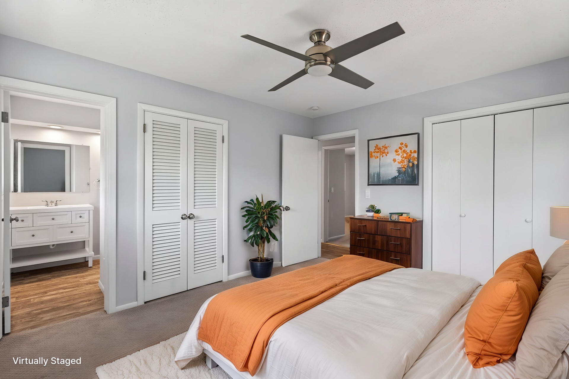 2580 Winfield Avenue, Golden Valley, MN 55422 Virtually staged primary bedroom