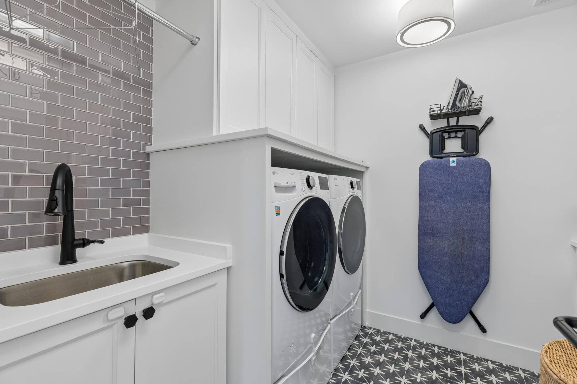 363 Woodlawn Avenue, 95, Saint Paul, MN 55105 Convenient upper-level laundry room with built-in storage.