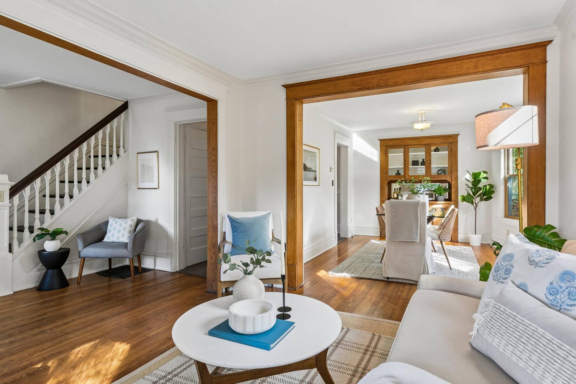 Hardwood floors and plenty of natural light througout.