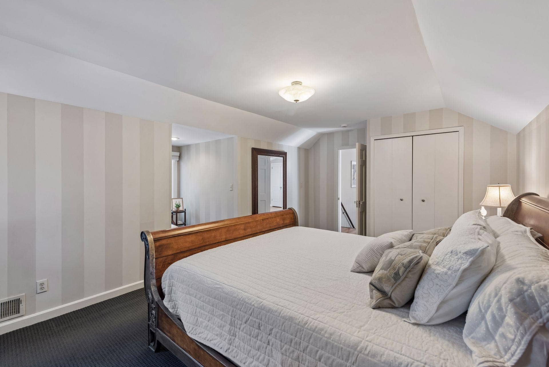 5212 Humboldt Avenue S, 49, Minneapolis, MN 55419 Upper-Level Bedroom - Reverse view highlights the generous dimensions, closet, and flexible layout of this upper-level bedroom.