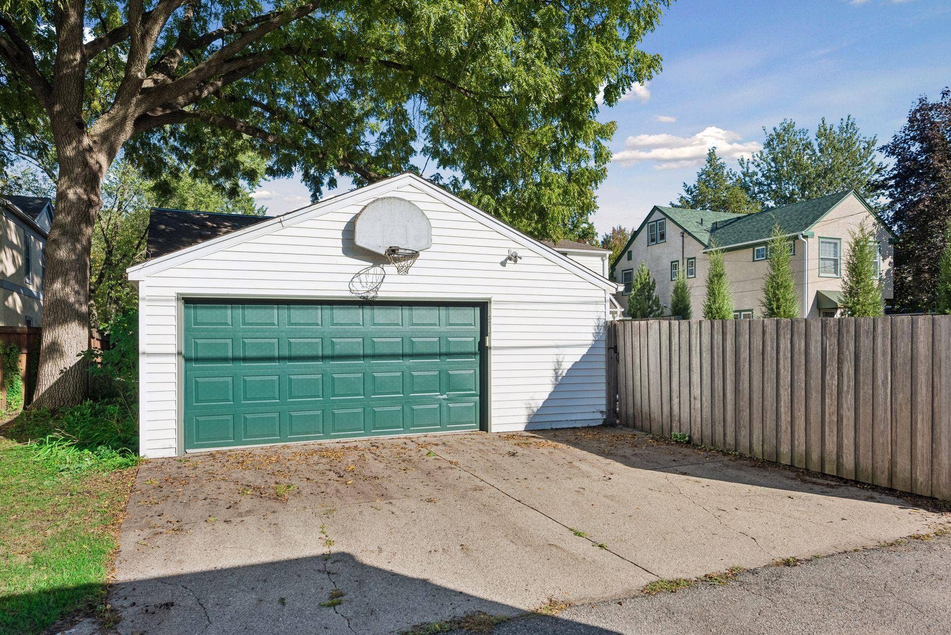 5212 Humboldt Avenue S, 49, Minneapolis, MN 55419 Detached Garage - Detached two-car garage provides additional parking and storage, with a wide driveway and convenient access from the rear of the property.