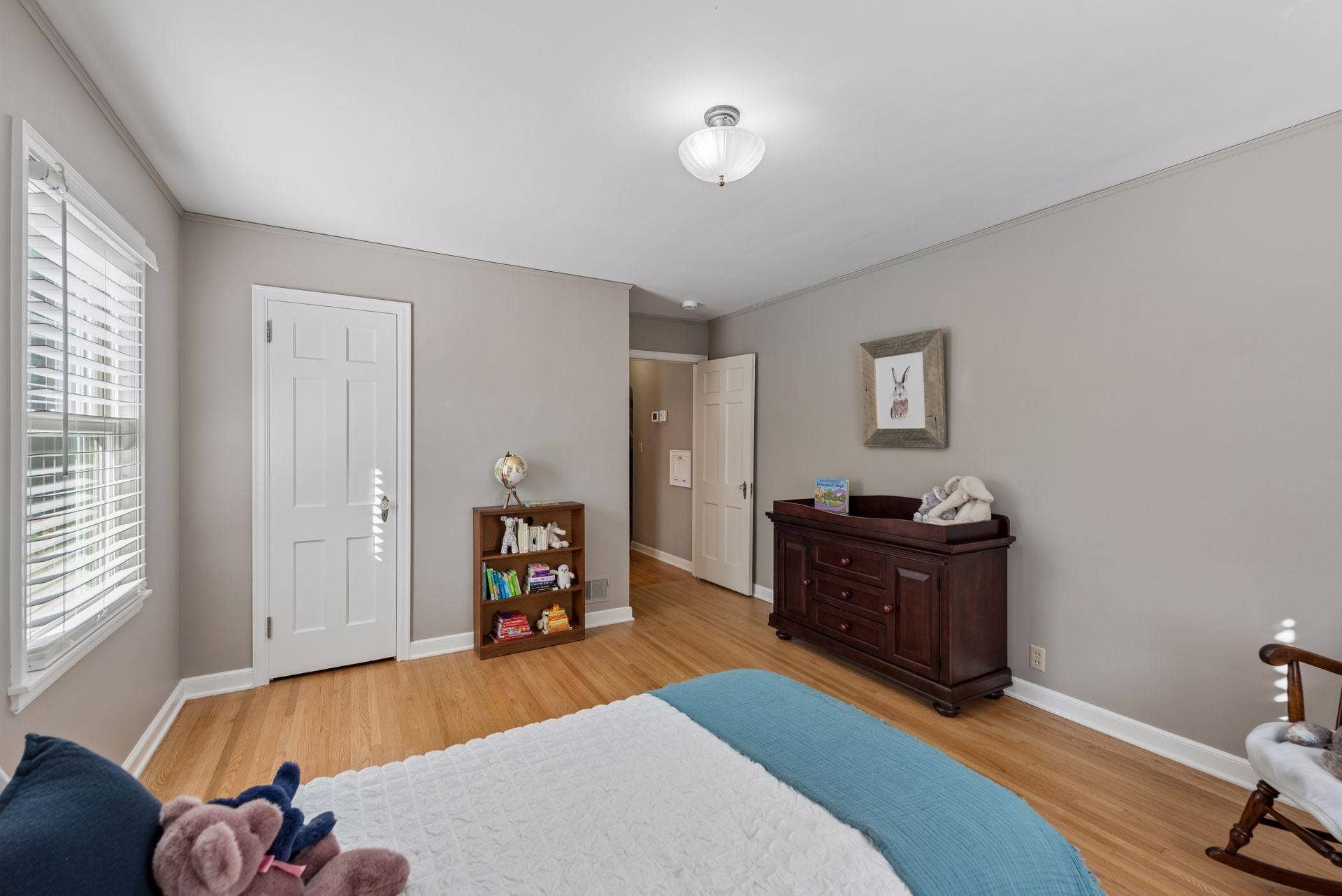 5212 Humboldt Avenue S, 49, Minneapolis, MN 55419 Bedroom - Reverse view highlights the hardwood floors, closet, natural light, and ample wall space in this comfortable bedroom.