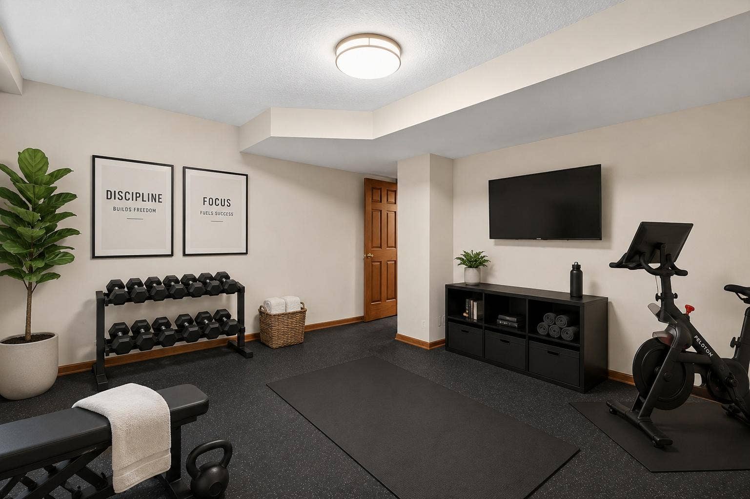 3034 Edgewater Drive, Woodbury, MN 55125 Home gym staged
