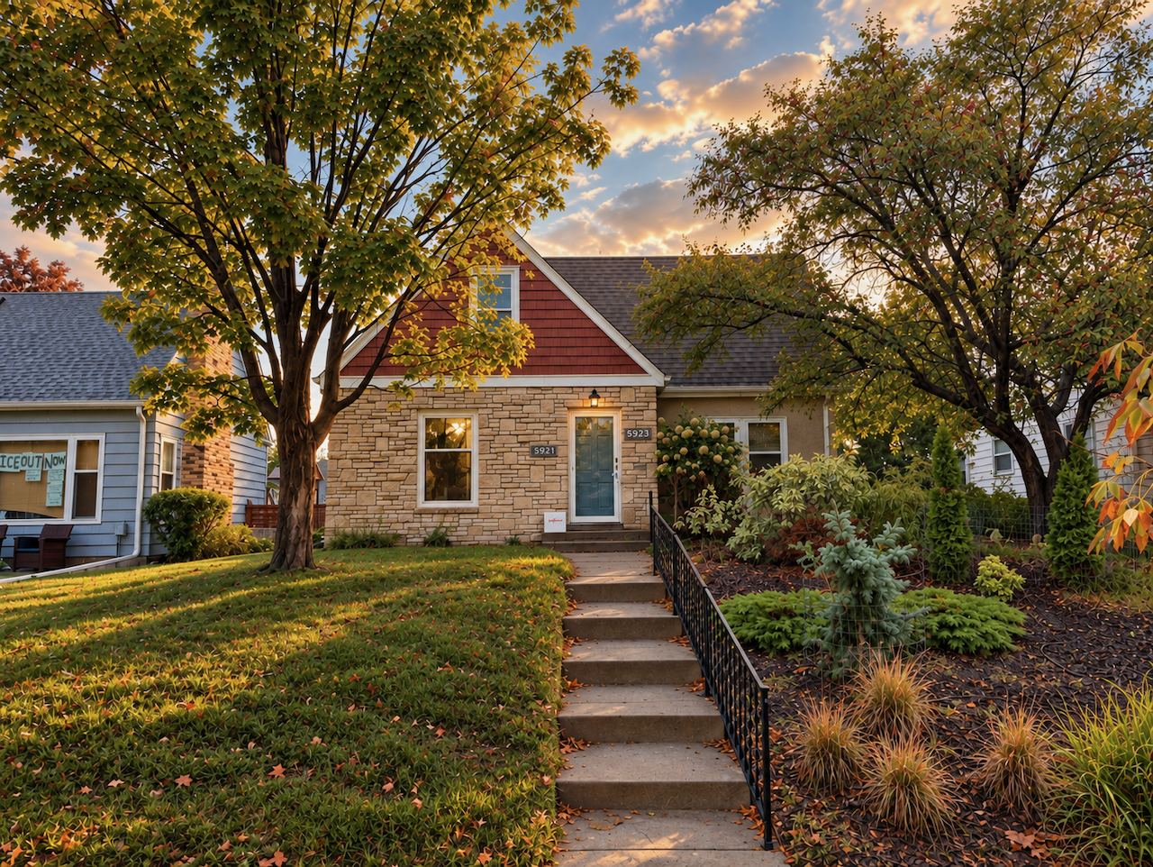 5921 Chicago Avenue S, 17, Minneapolis, MN 55417 Two homes, one compelling South Mpls location. Framed by mature trees and landscaping, this stone-front duplex pairs storybook curb appeal with a lifestyle that reaches beyond the home. Moments from Kowalskis, Diamond Lake, Minnehaha Creek & more.