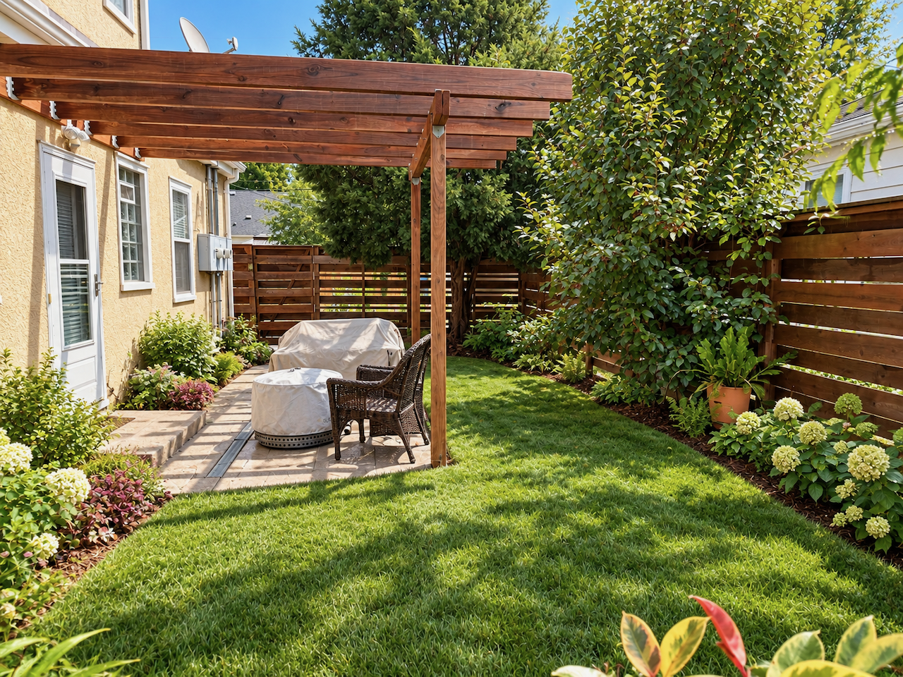 5921 Chicago Avenue S, 17, Minneapolis, MN 55417 Grill dinner, gather under the pergola and enjoy room to play on the lawn. A paved patio, established garden beds and wood fencing make the backyard a place to spend more of your day outside.