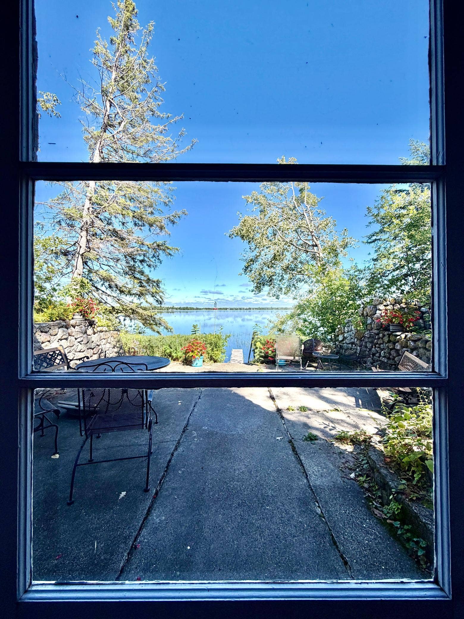 2001 S Lake Irving Drive SW, Bemidji, MN 56601 View from lower-level door to patio