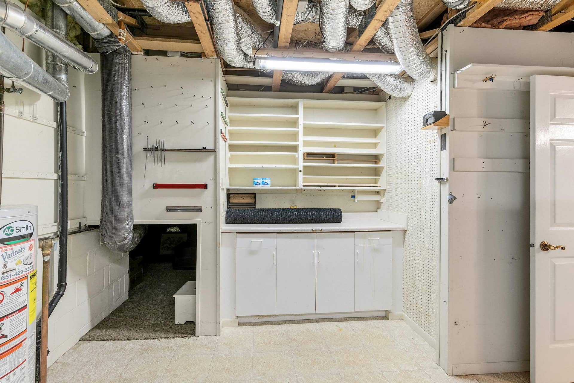 3848 Linden Avenue, White Bear Lake, MN 55110 Lots of storage in this room. Workbench too!