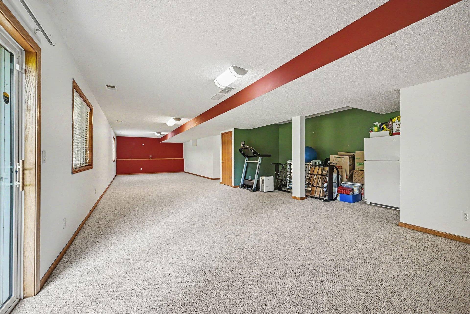 2466 Lone Eagle Trail, Woodbury, MN 55129 Large walkout basement, recessed work out area with refrigerator,