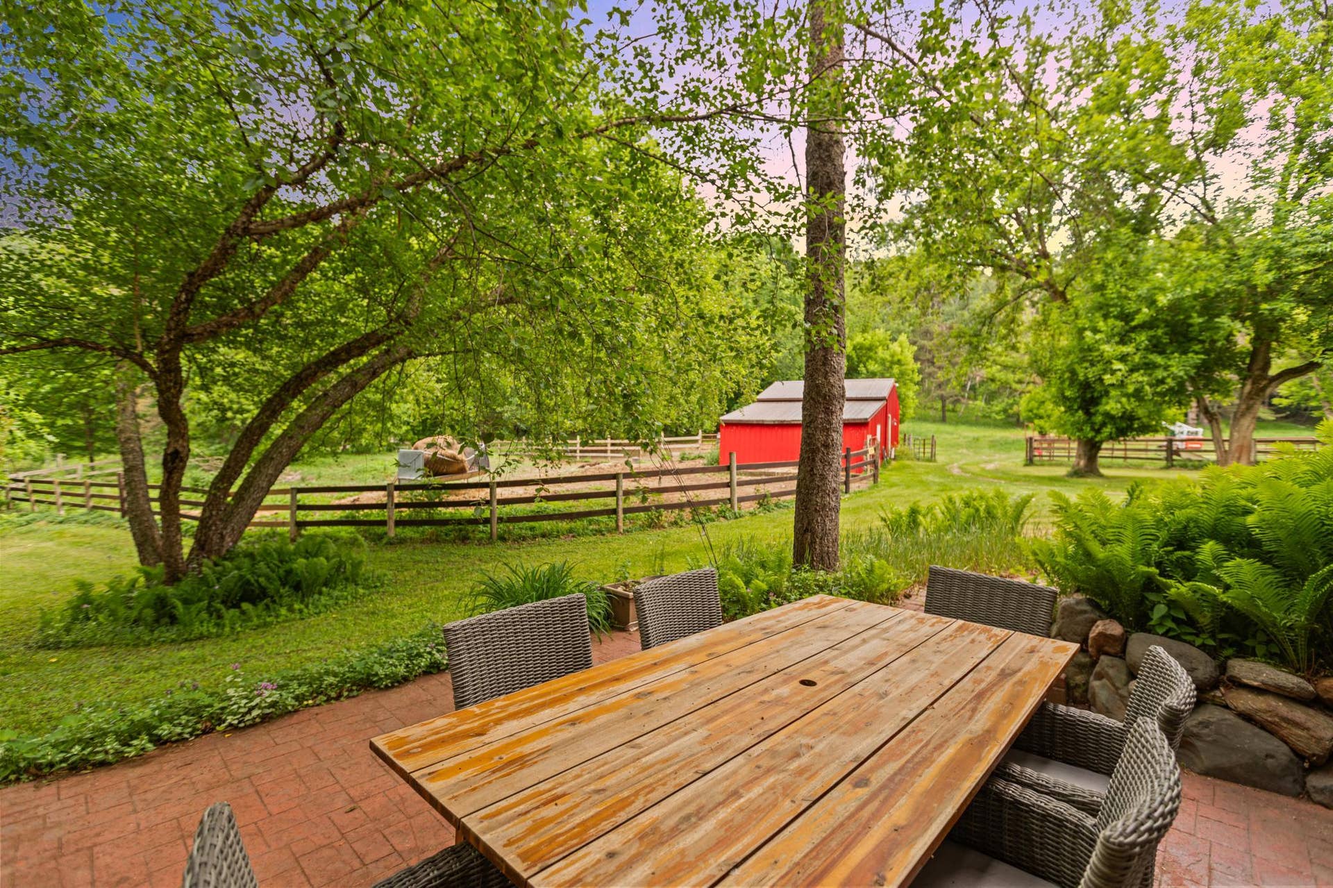 View from patio