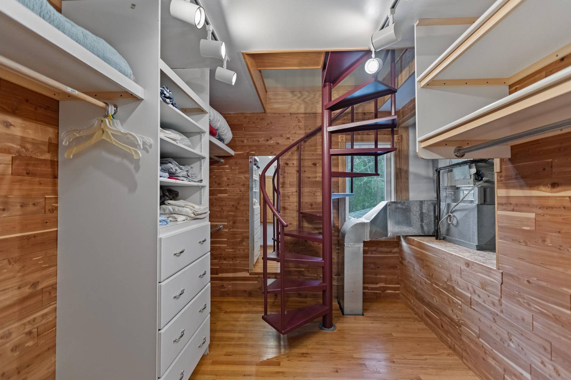Master bedroom walk-in closet