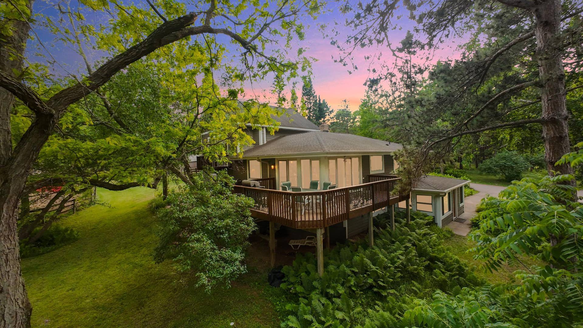 View of deck