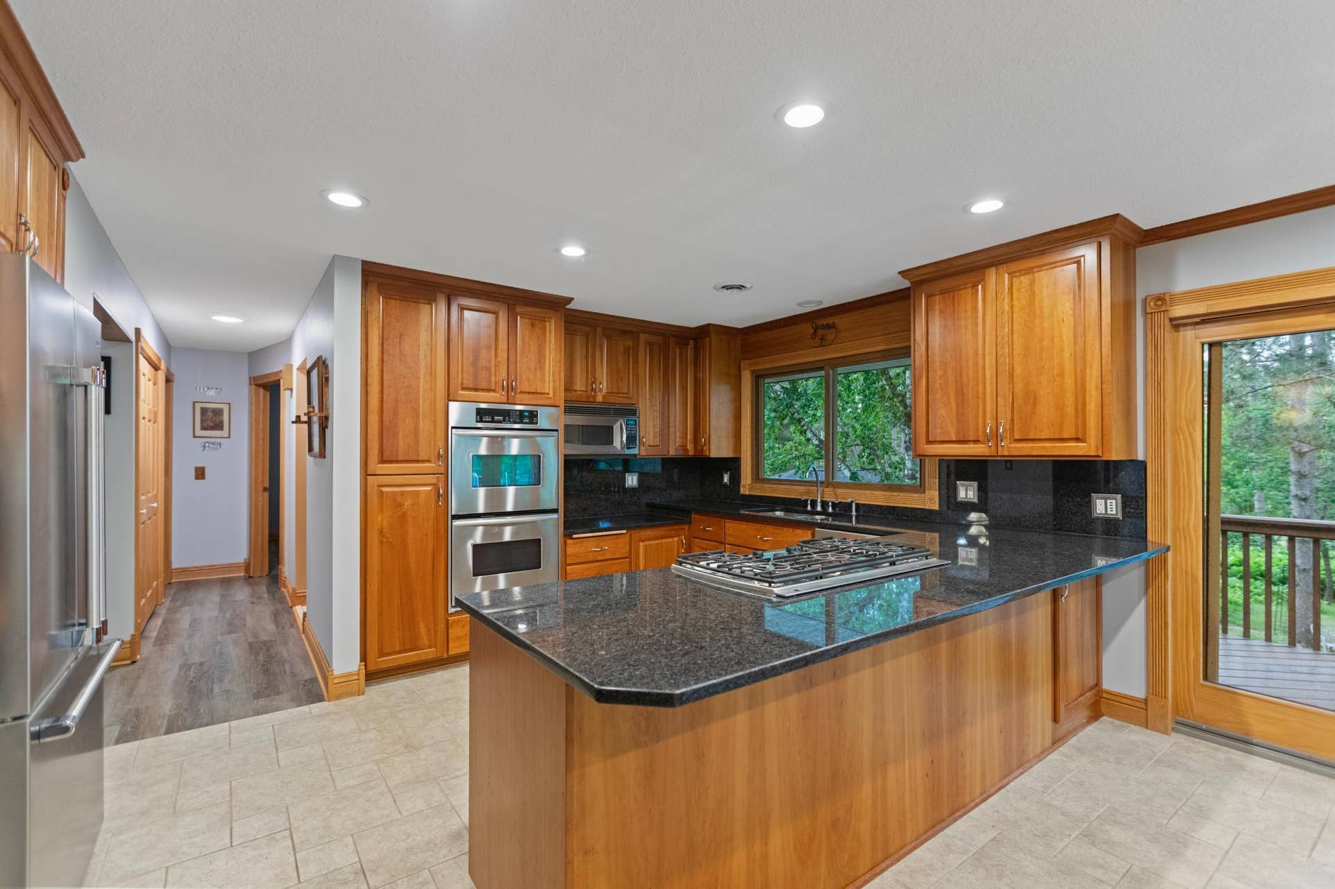 Kitchen with double oven