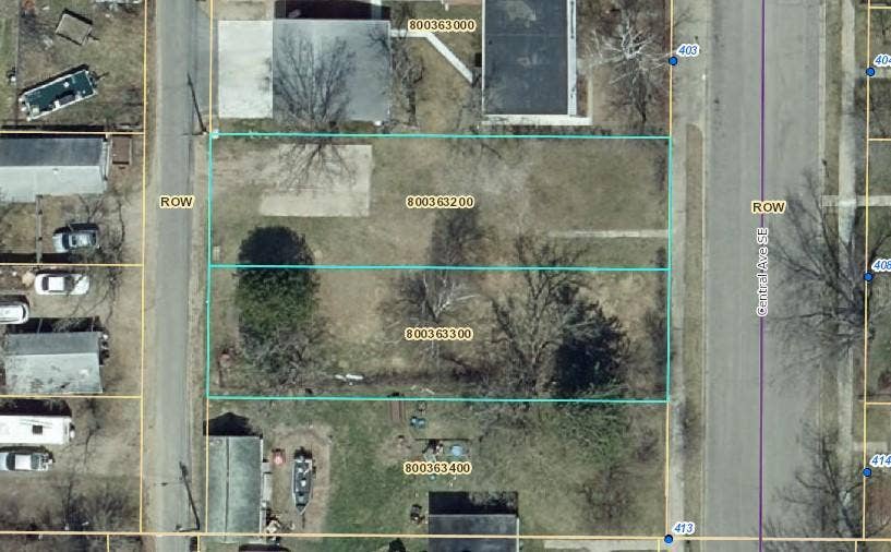 TBD Central Avenue SE, Bemidji, MN 56601 Aerial Map of Both Lots.jpg