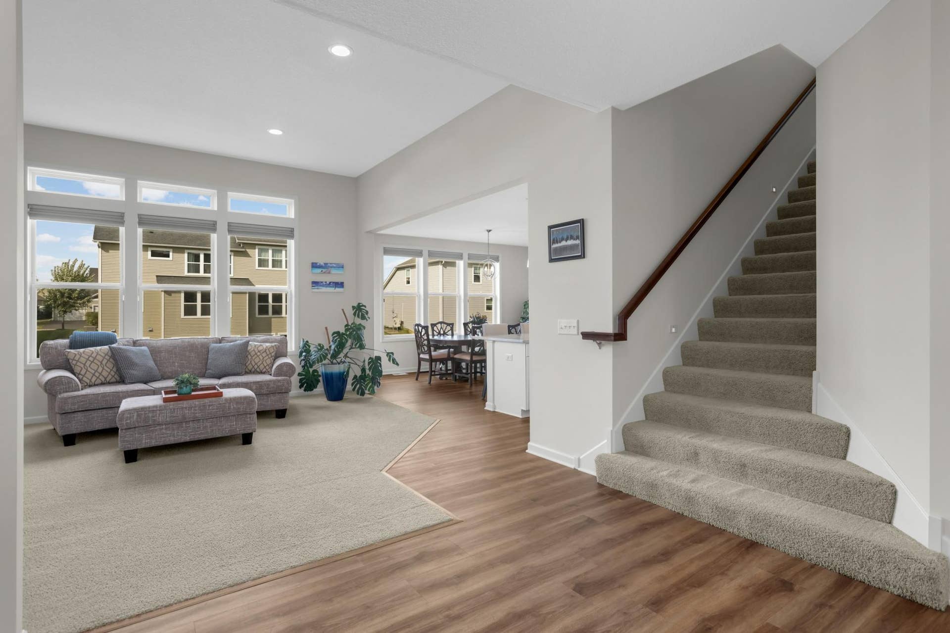 9354 Summerlin Road, Woodbury, MN 55129 Living room with 11ft. ceiling