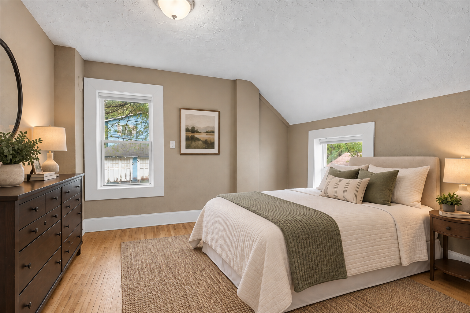 558 Concord Street, 104, Saint Paul, MN 55107 Generously sized bedroom offers comfortable space and plenty of versatility! (Image virtually staged)