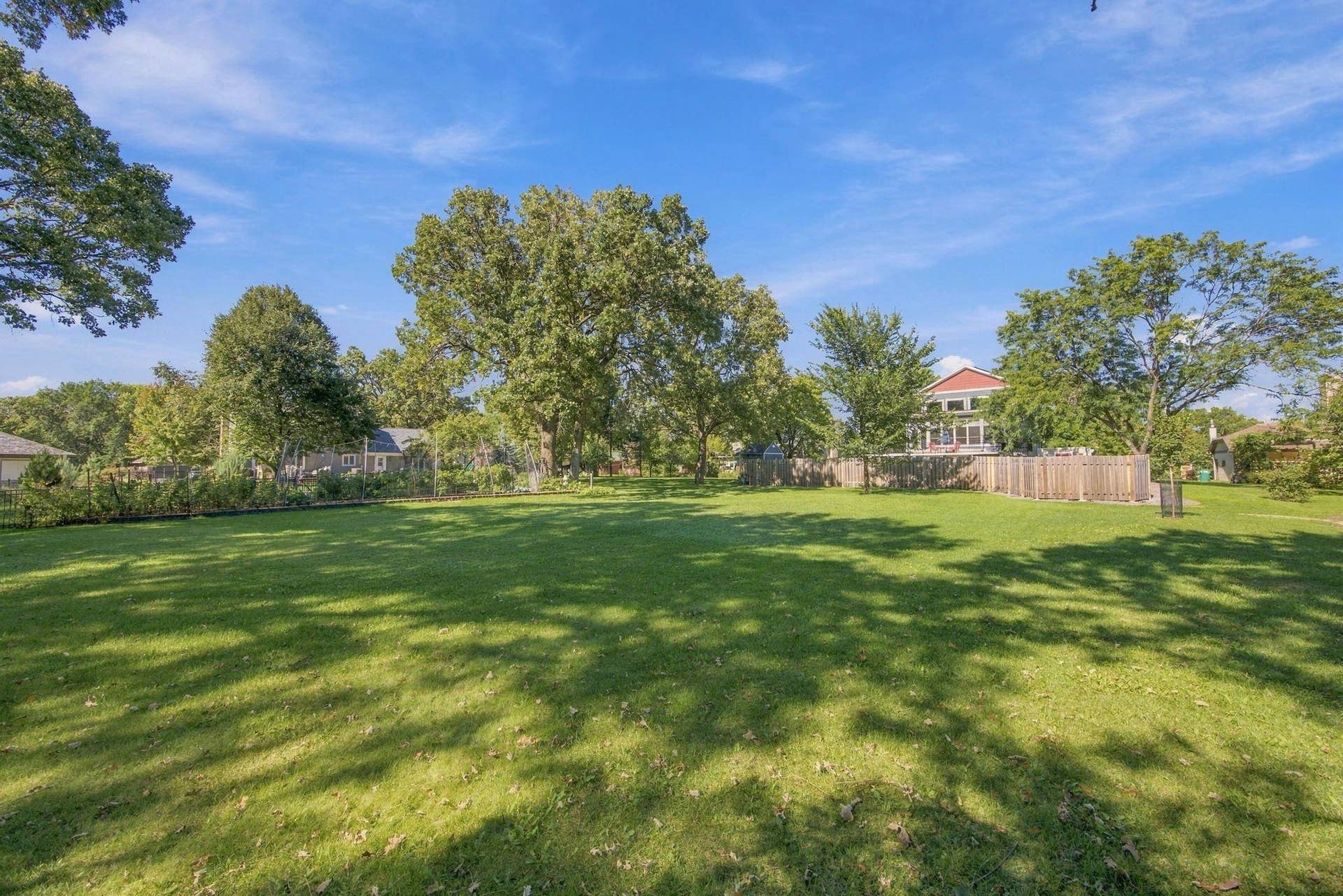 The view from the back of the lot shows how much space there is to enjoy your own private oasis.